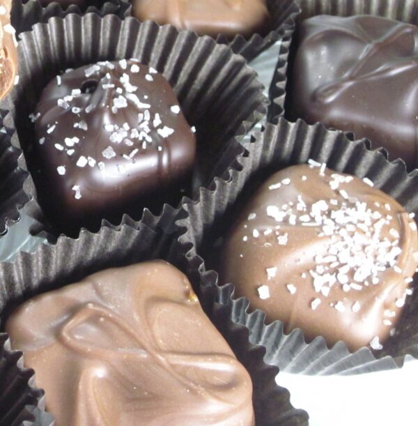 Half Pound Chocolate covered Caramels Gift Box