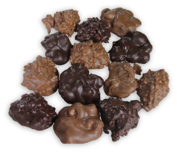 One Pound Chocolate Clusters Gift Box