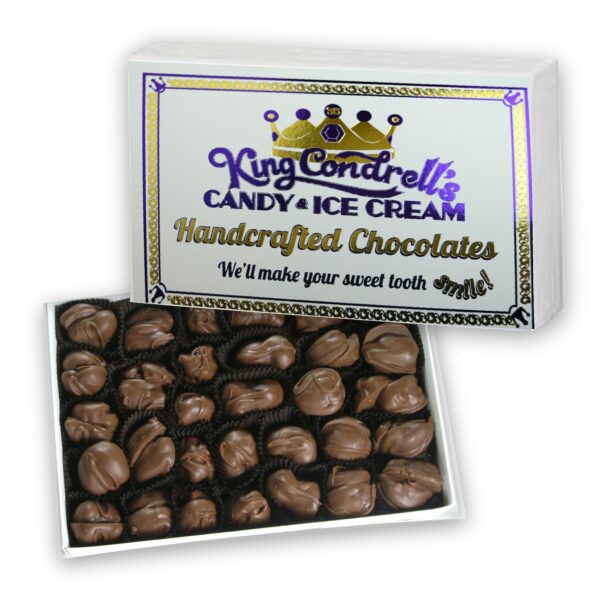 One Pound Chocolate Covered Nuts Gift Box